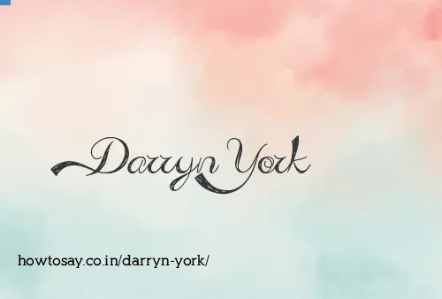 Darryn York