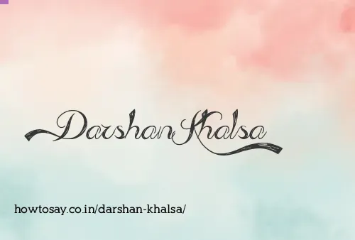 Darshan Khalsa