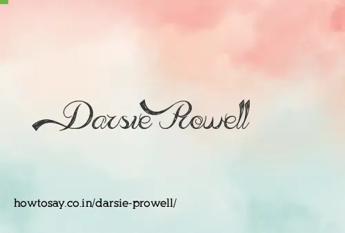 Darsie Prowell