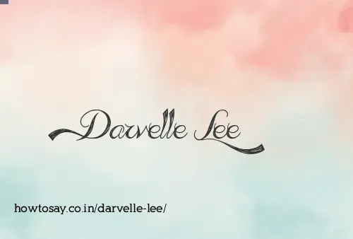 Darvelle Lee