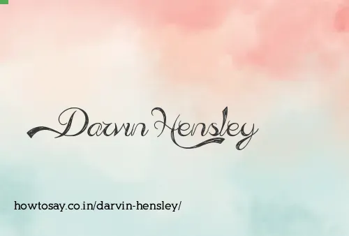 Darvin Hensley