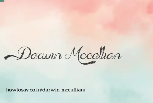 Darwin Mccallian