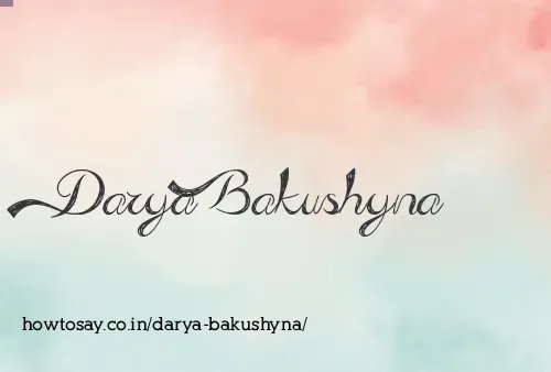 Darya Bakushyna