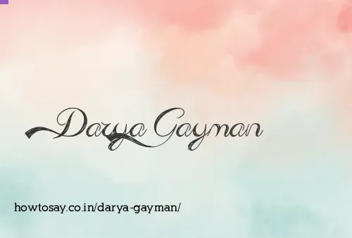 Darya Gayman