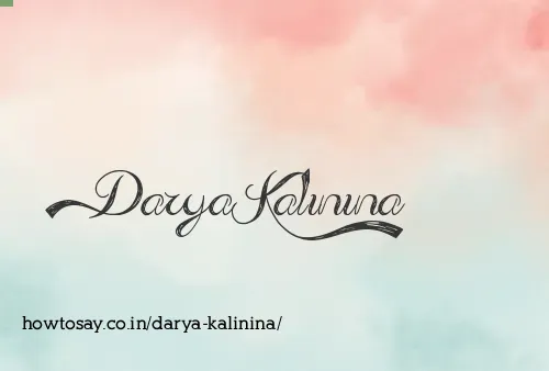 Darya Kalinina