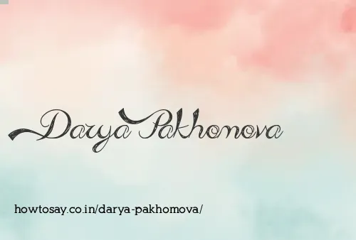 Darya Pakhomova