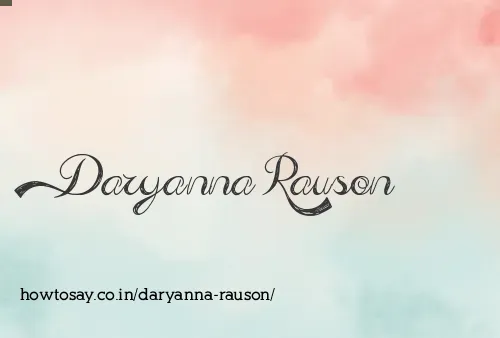 Daryanna Rauson