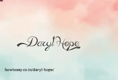 Daryl Hope