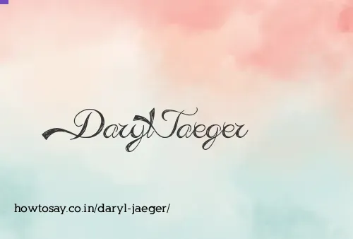 Daryl Jaeger
