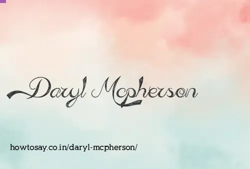 Daryl Mcpherson