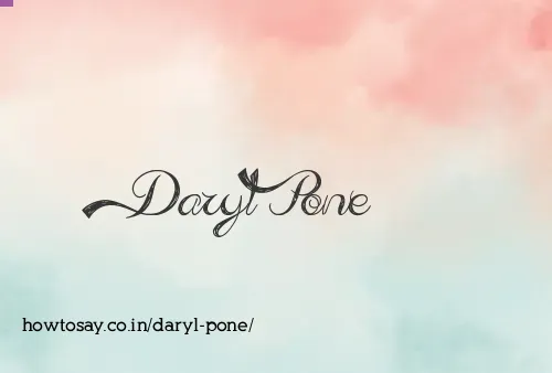 Daryl Pone