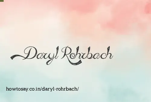 Daryl Rohrbach