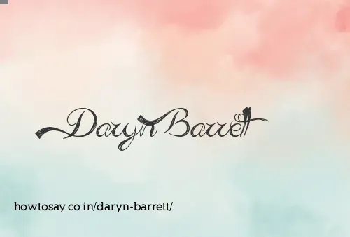 Daryn Barrett
