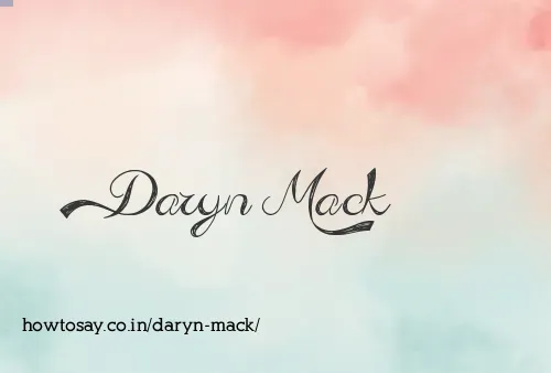 Daryn Mack