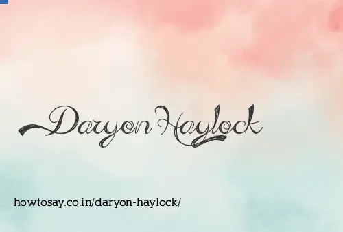 Daryon Haylock