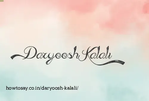 Daryoosh Kalali