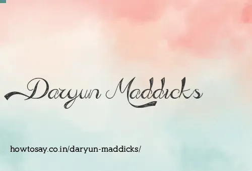 Daryun Maddicks