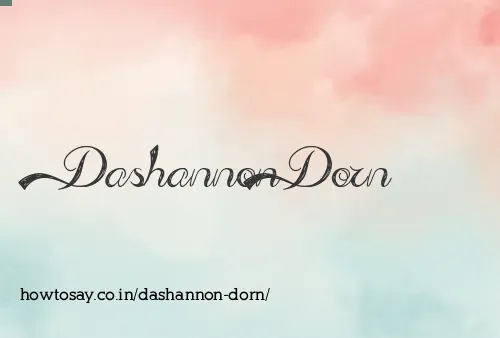 Dashannon Dorn