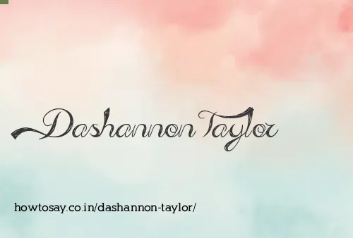 Dashannon Taylor