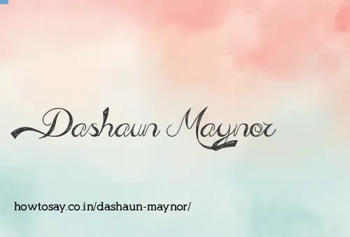 Dashaun Maynor
