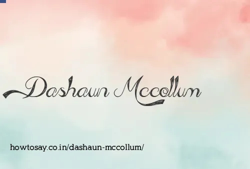 Dashaun Mccollum