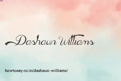 Dashaun Williams