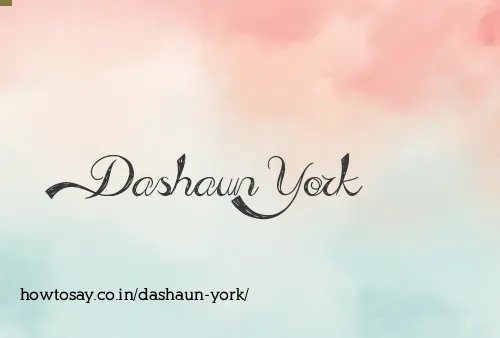 Dashaun York