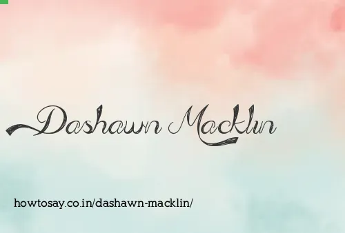 Dashawn Macklin