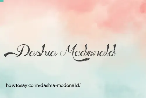 Dashia Mcdonald