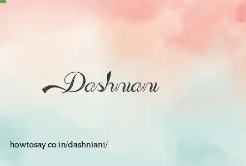 Dashniani