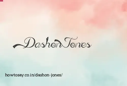 Dashon Jones
