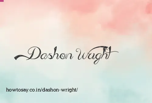Dashon Wright