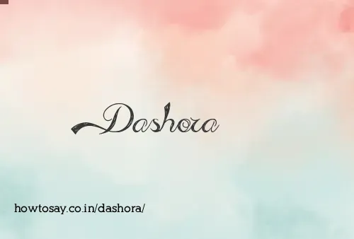 Dashora