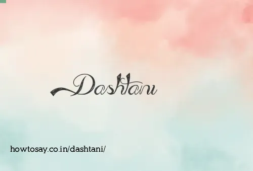 Dashtani