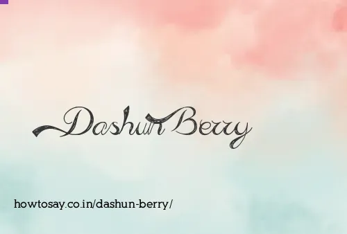 Dashun Berry