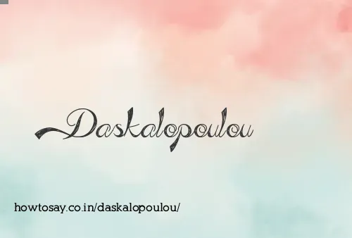 Daskalopoulou