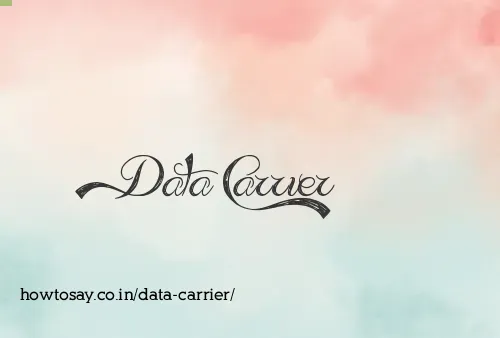 Data Carrier