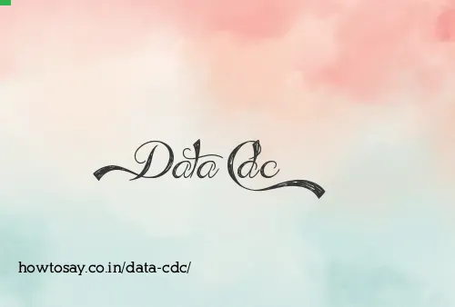 Data Cdc