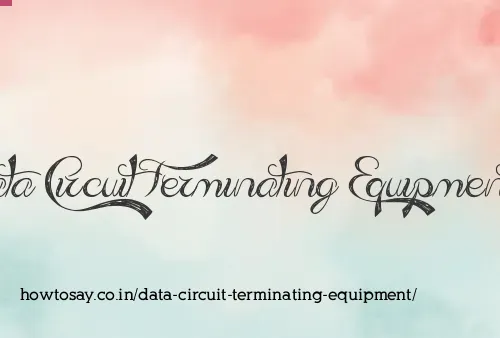 Data Circuit Terminating Equipment