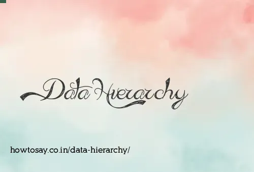 Data Hierarchy