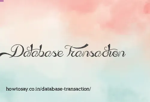Database Transaction