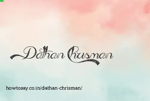 Dathan Chrisman