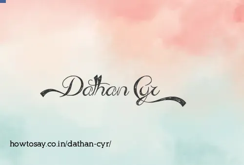 Dathan Cyr