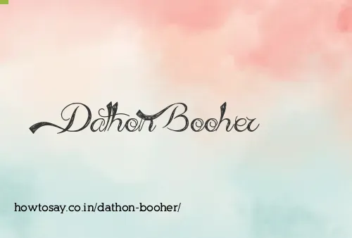 Dathon Booher