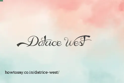 Datrice West