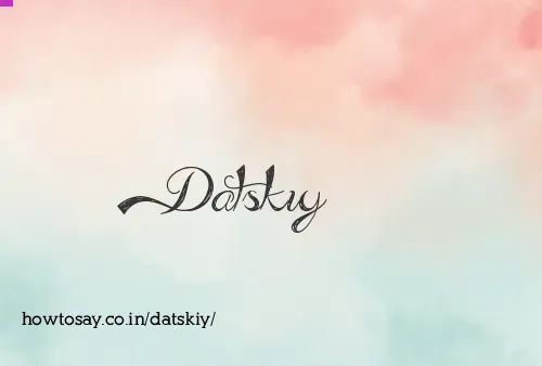 Datskiy