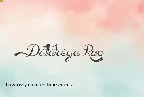 Dattatreya Rao