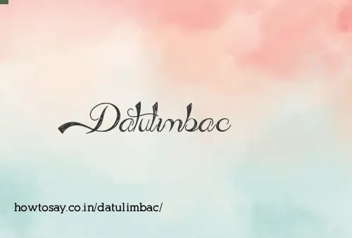 Datulimbac