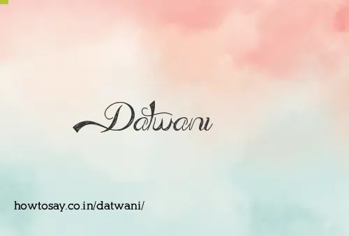 Datwani
