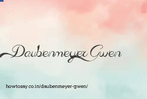 Daubenmeyer Gwen